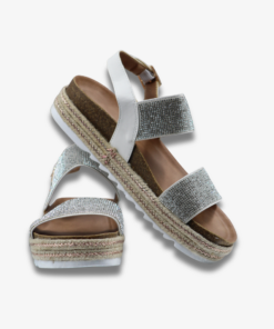 Sally B Crystalline Shore Wedge Sandals