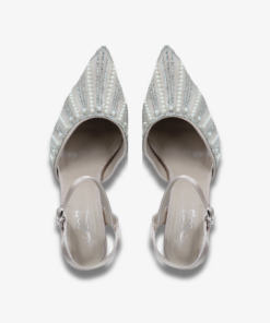Alternative view of Sally B Luminary Pearl Stiletto Slingbacks