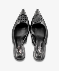 Sally B Signature Medallion Slingback Heels