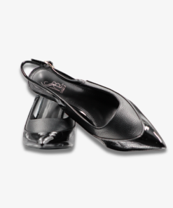 Alternative view of Sally B Patent Pointed Slingback Heel
