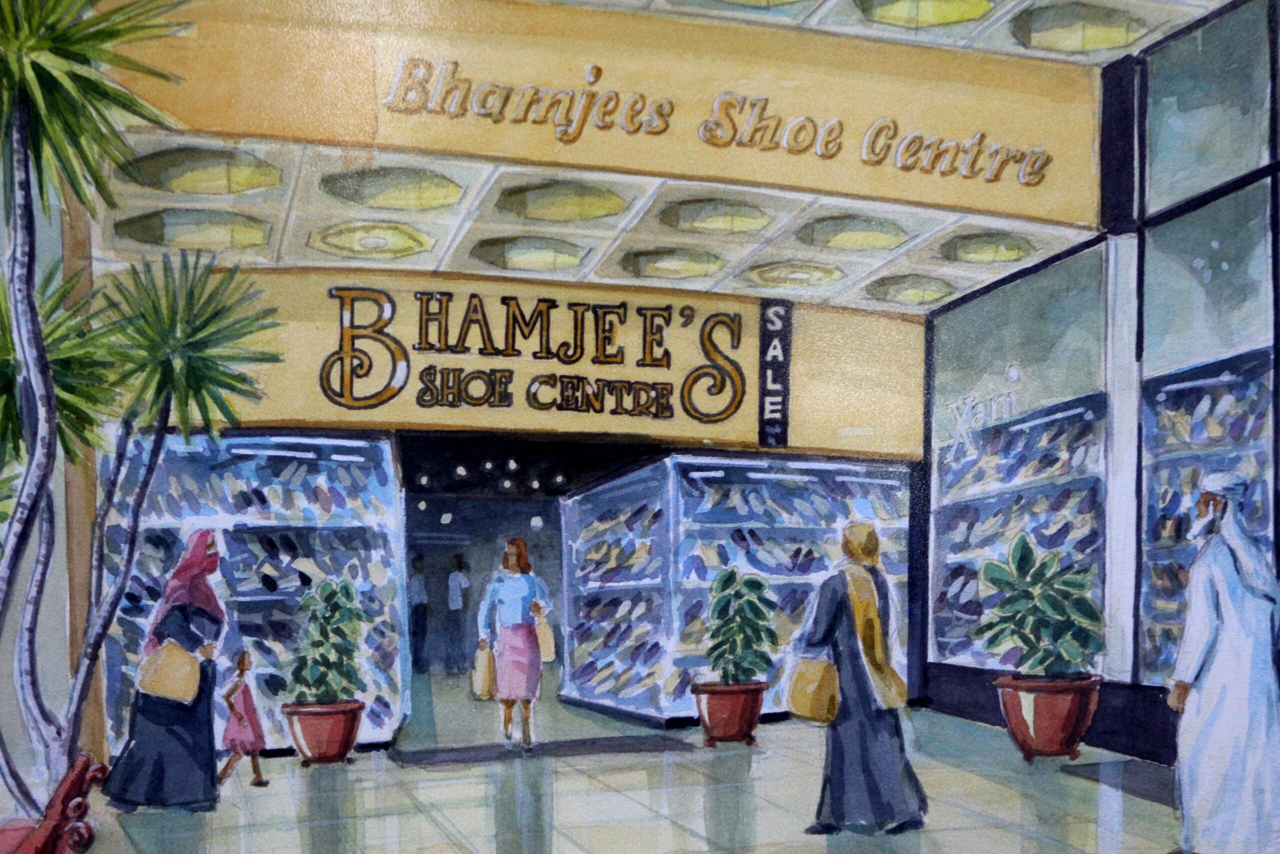 Bhamjees Shoe Centre Painting
