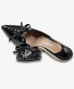 Sally B Edgy Bow Slingback Heels