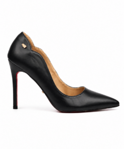 elite luxe black pointed heels