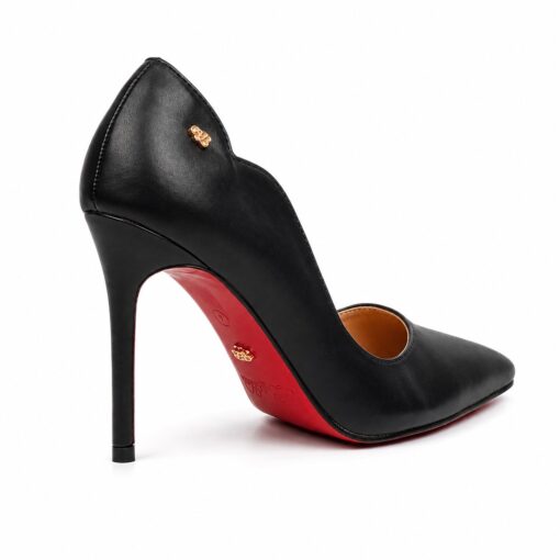 elite luxe black pointed heels