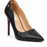 elite luxe black pointed heels