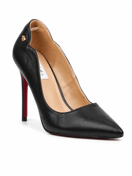 elite luxe black pointed heels