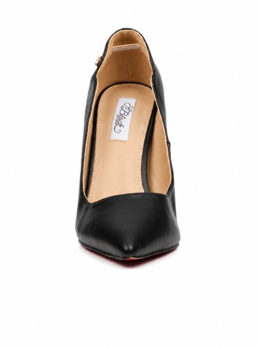 elite luxe black pointed heels